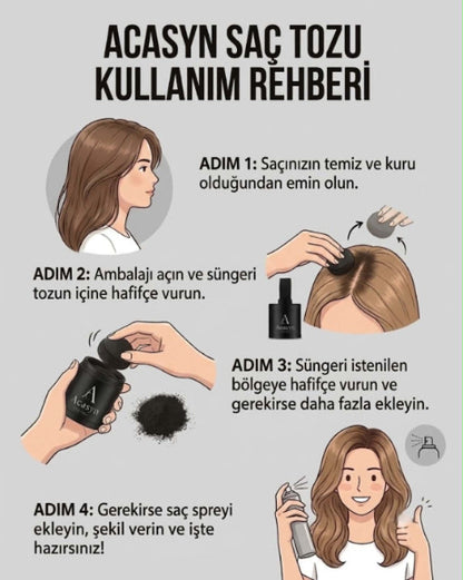 Acasyn Saç Kapatıcı Tozu